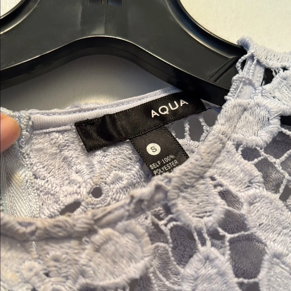 Aqua Gray Sheath Mini Dress Crew Neck Sleeveless - Picture 2 of 8